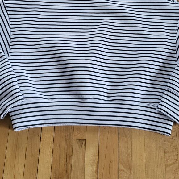 Abercrombie & Fitch Striped Crew Neck Sweater - Black and White - Picture 6 of 10